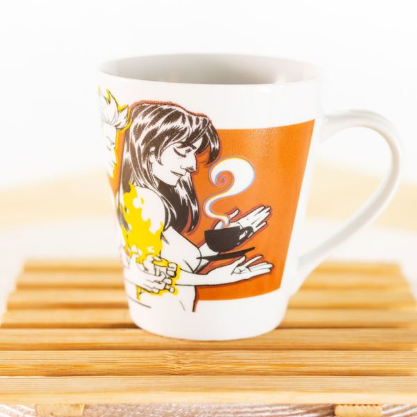Caneca de porcelana decorada, 290 ml, xícara, café, chá - CMYK mulheres de lado