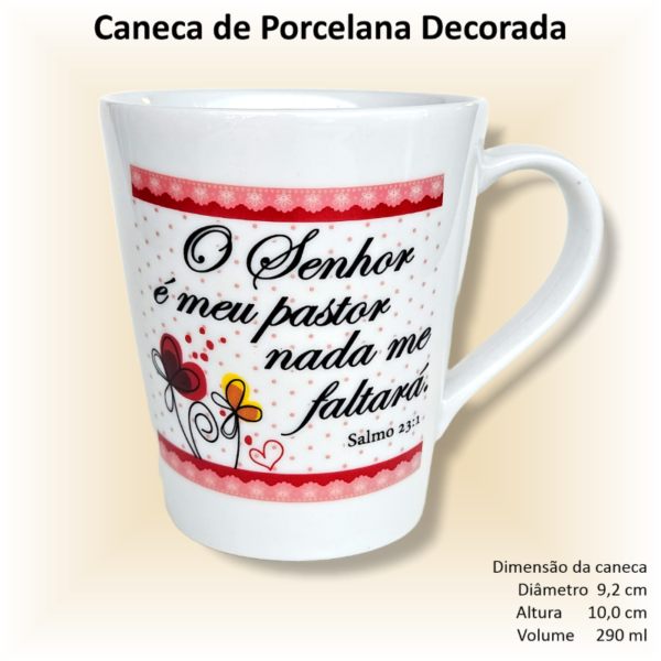 Canecas de porcelana decoradas, 290 ml, xícara, café, chá, Col6-FÉ-SALMOS - 12 canecas - Image 4